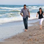 Los Novios en la playa