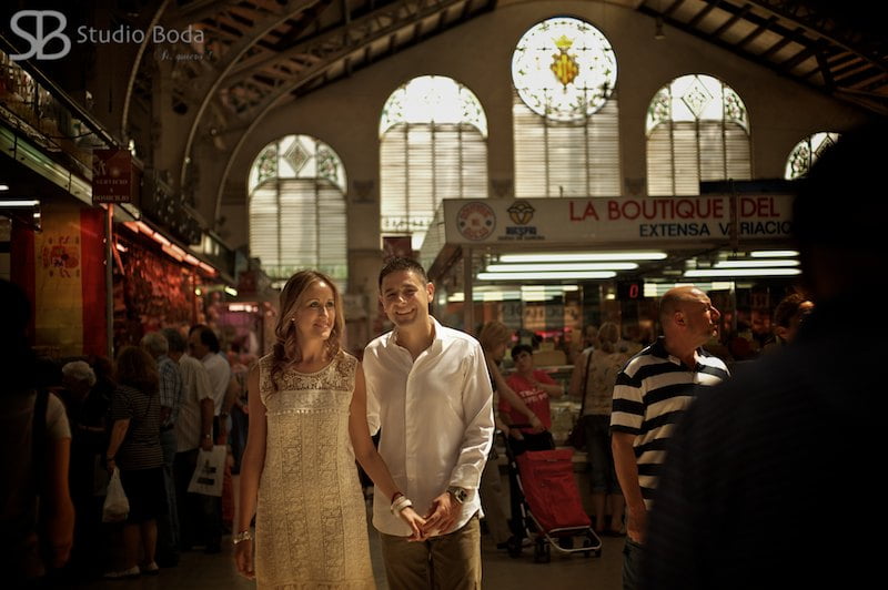 en el mercado central