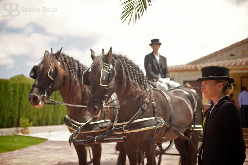 el carruaje de la boda