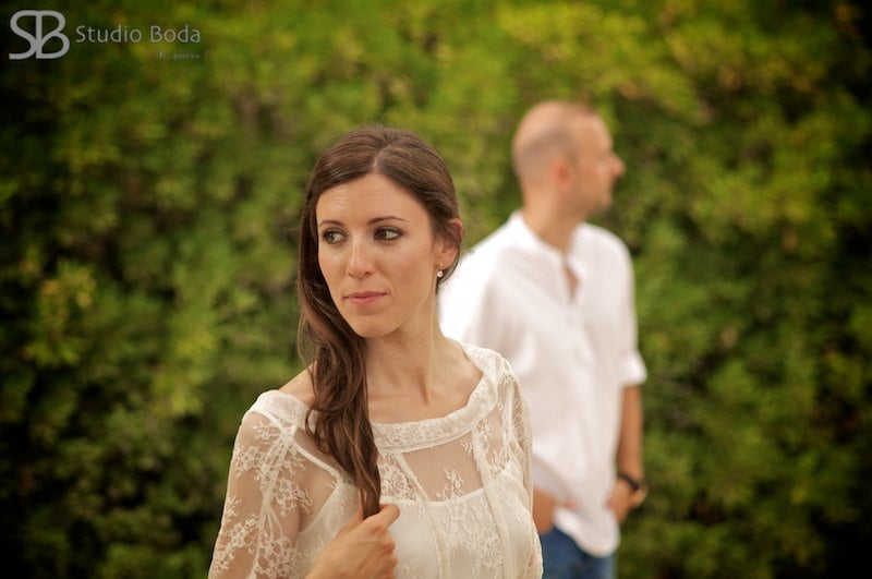 retrato informal de pareja