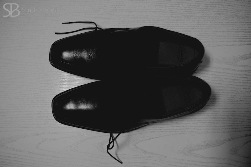 zapatos novio blanco y negro