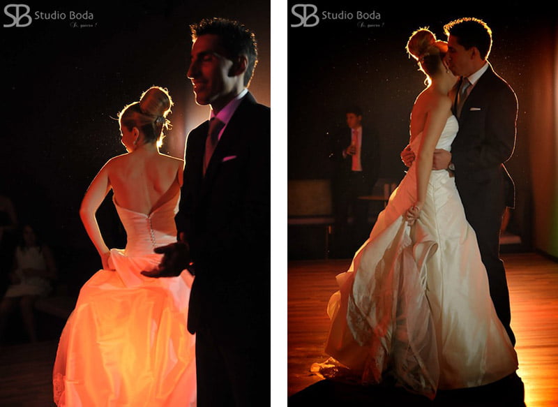 El baile de los novios en el hotel Valencia Parck