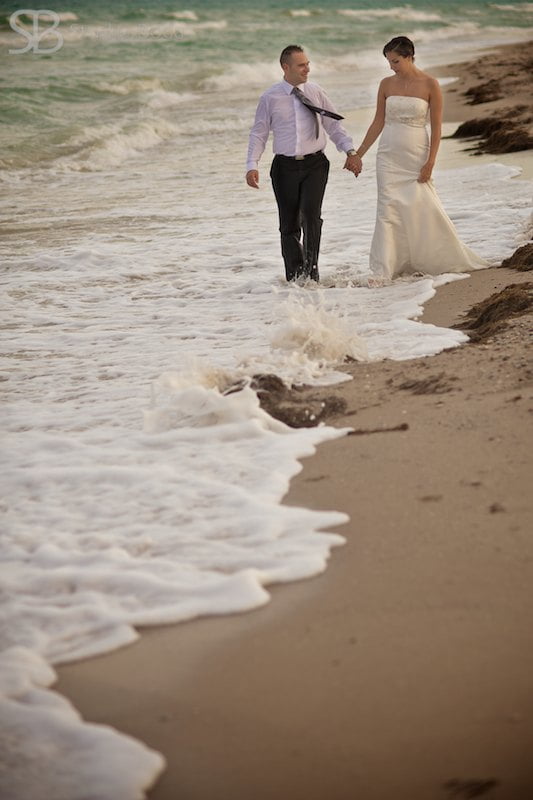 novios en el mar reportaje original
