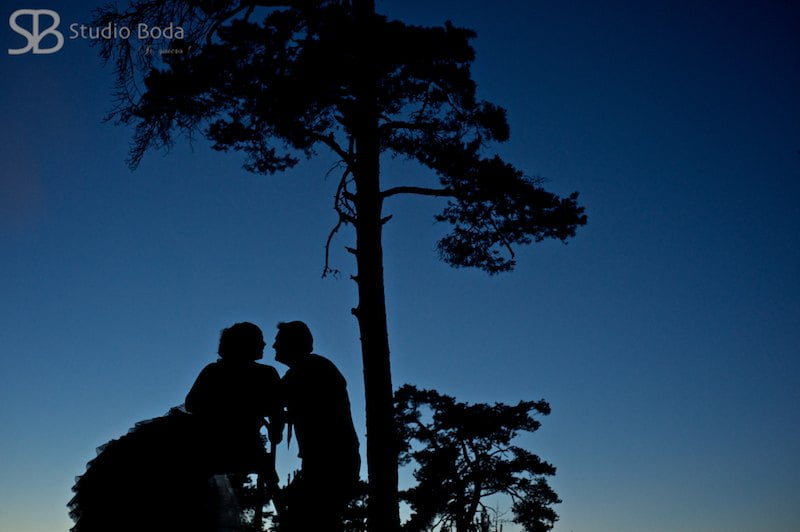 reportaje de boda original - atardecer
