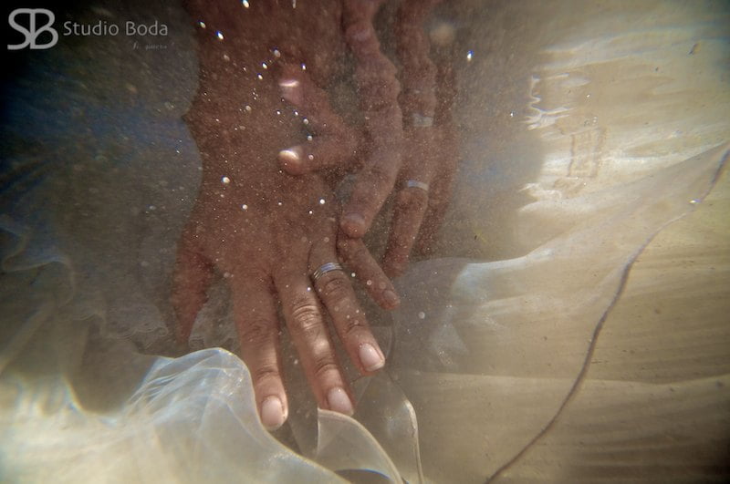 foto boda en el rio