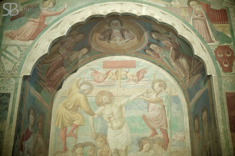 en la iglesia de Certaldo