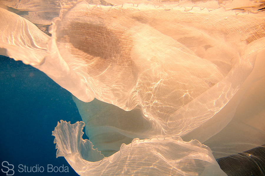 Vestido Novia bajo el agua