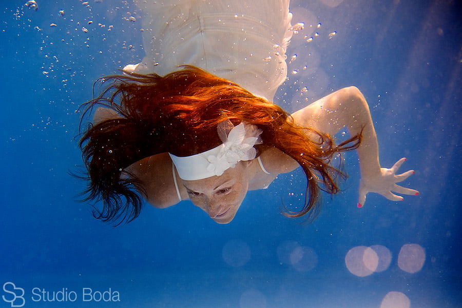 Reportaje Boda subacuatico Novia Sirena