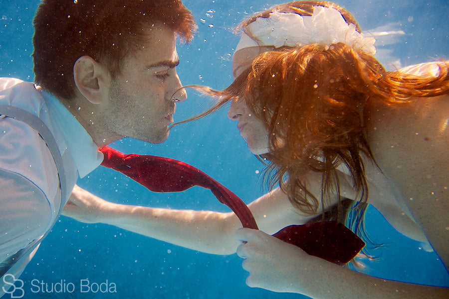reportaje boda bajo el agua