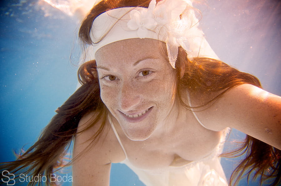 reportaje boda subacuatico - la novia bajo el agua