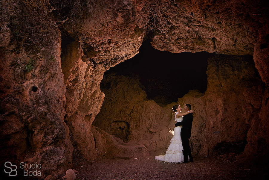 foto boda cueva