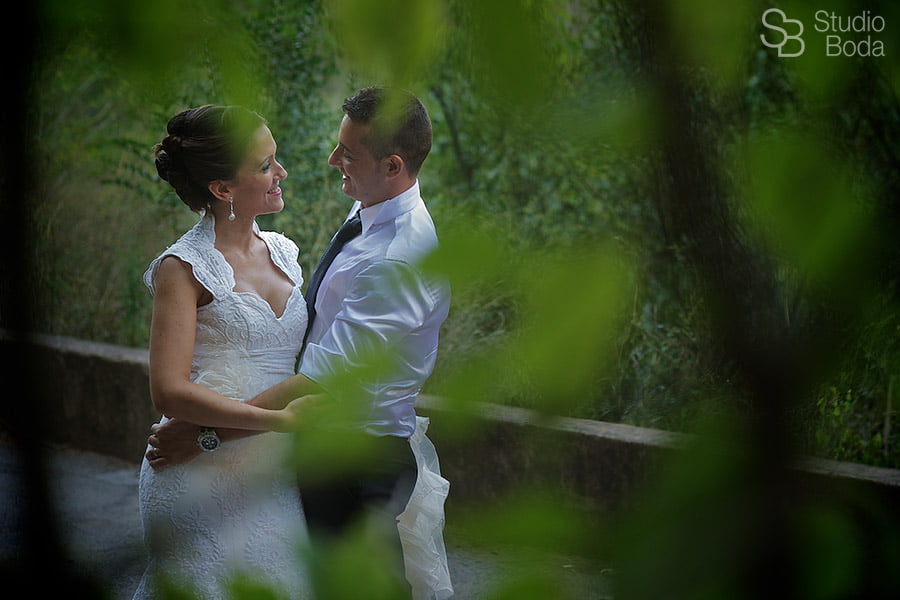novios retrato natural