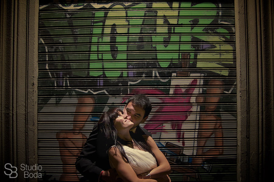 reportaje urbano novios