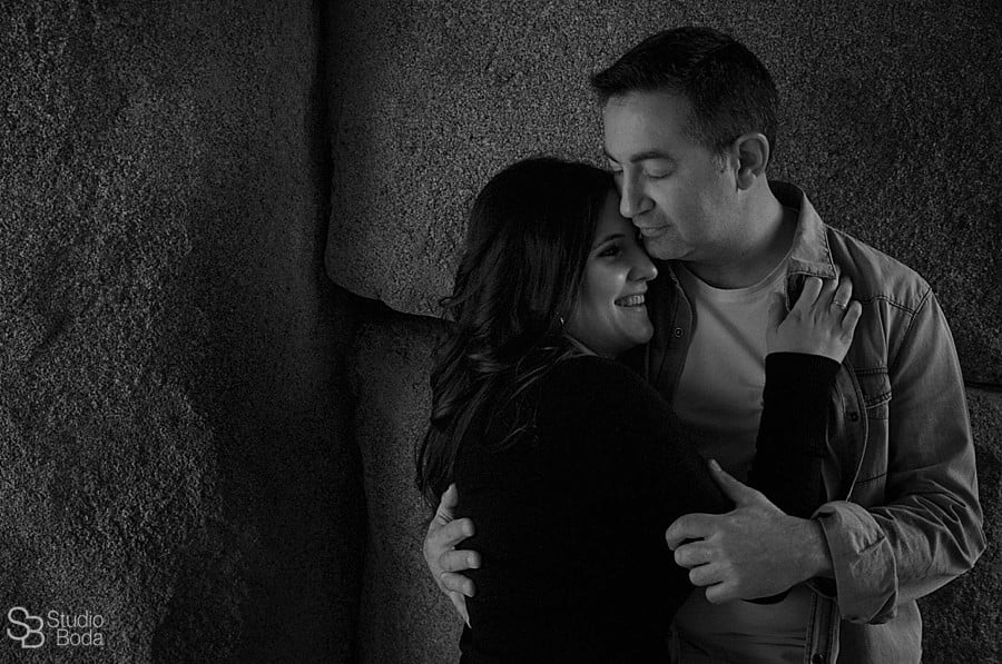 Engagement session portrait