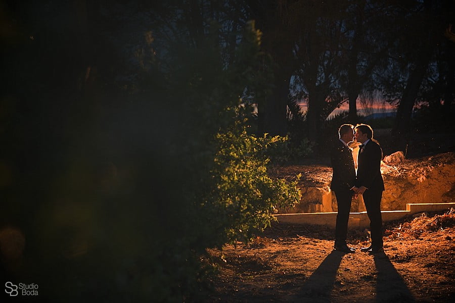 retrato boda gay