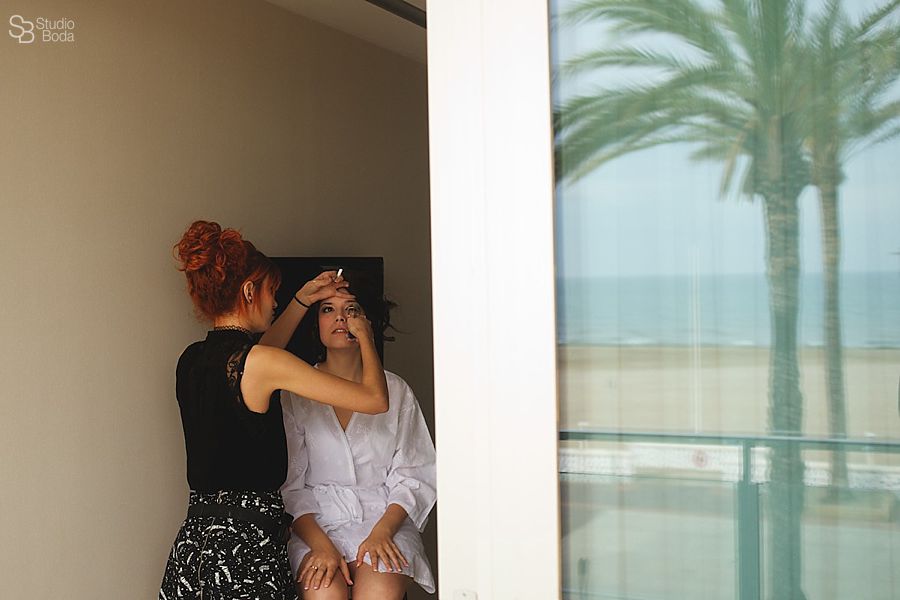 foto preparativos novia