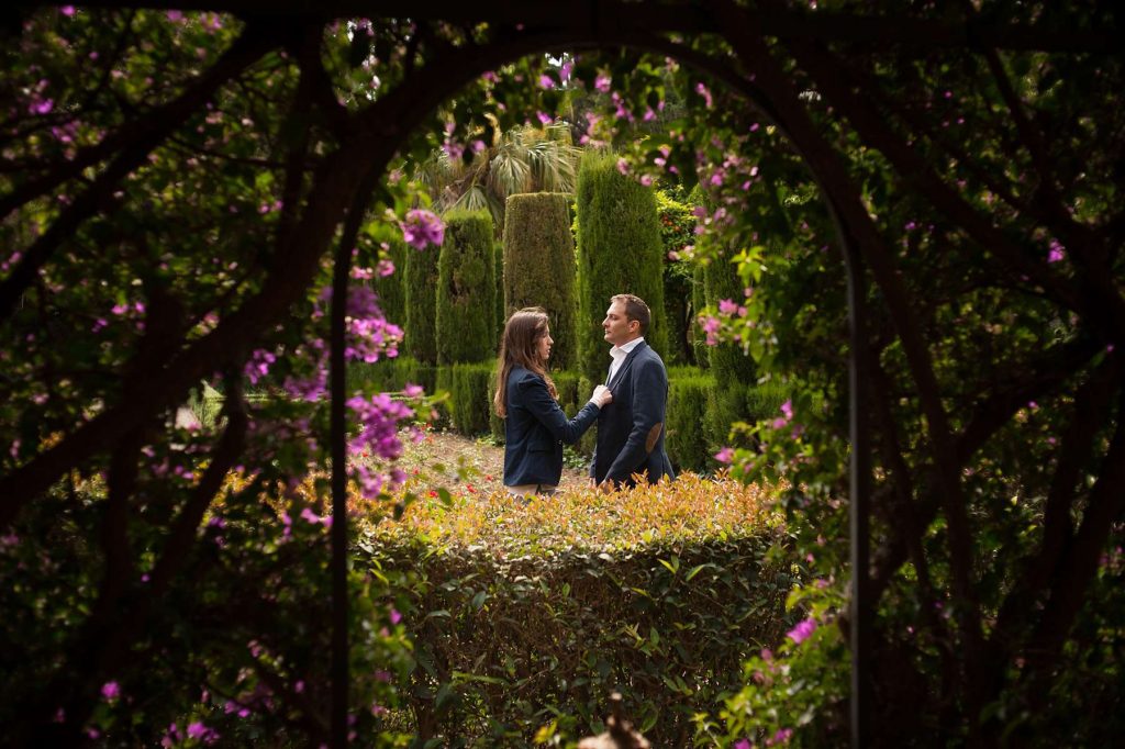 reportaje pareja jardines monforte