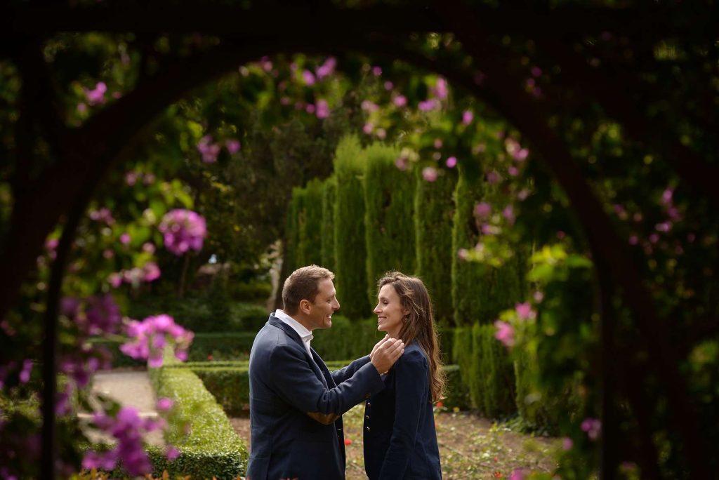 foto pareja jardines monforte
