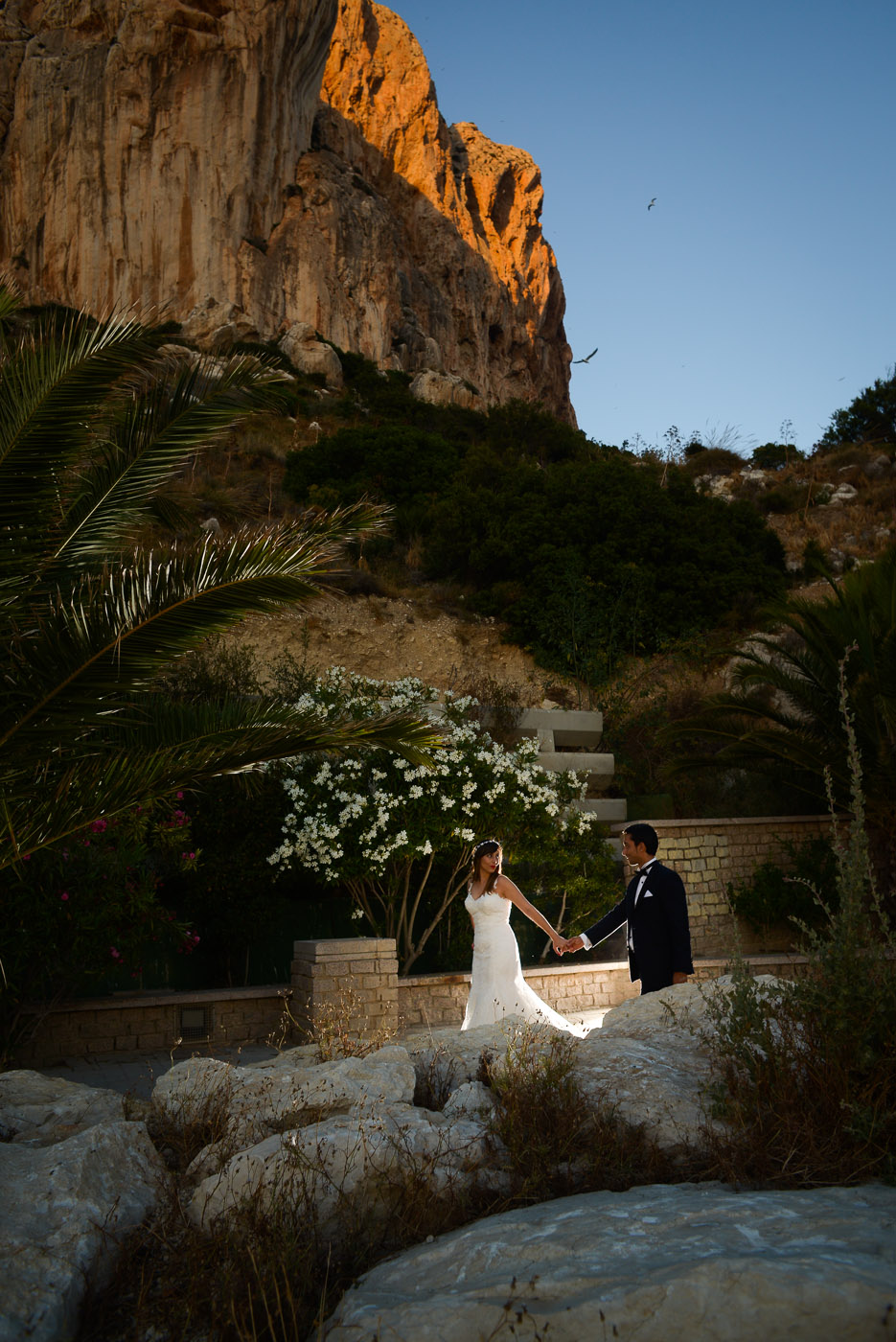 Postboda en Calpe peñon