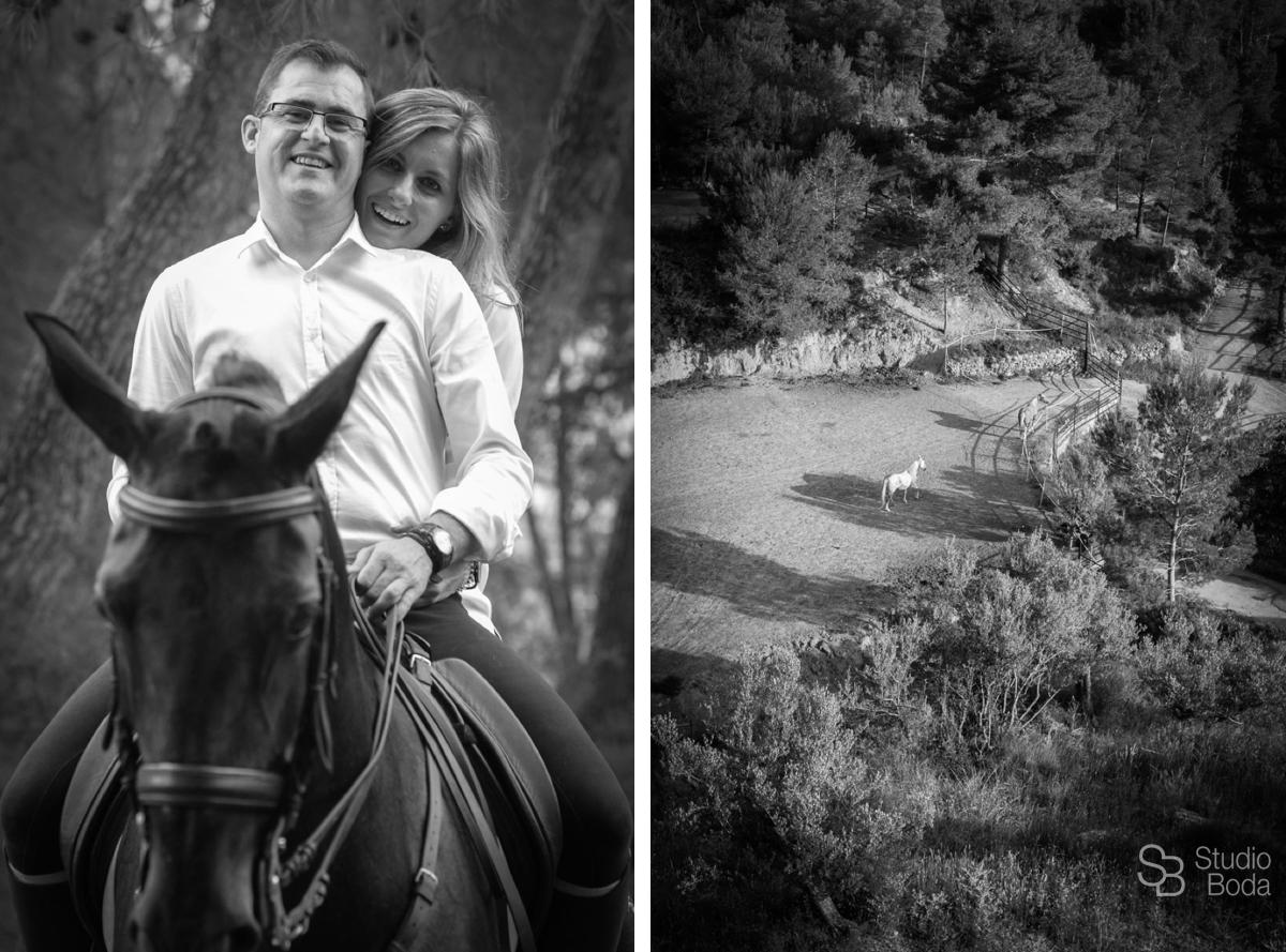 Reportaje pareja con Caballos