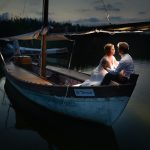 reportaje postboda en la albufera en barco