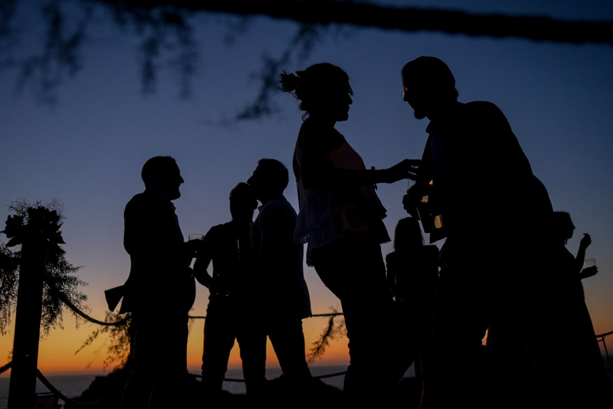 fiesta boda atardecer españa