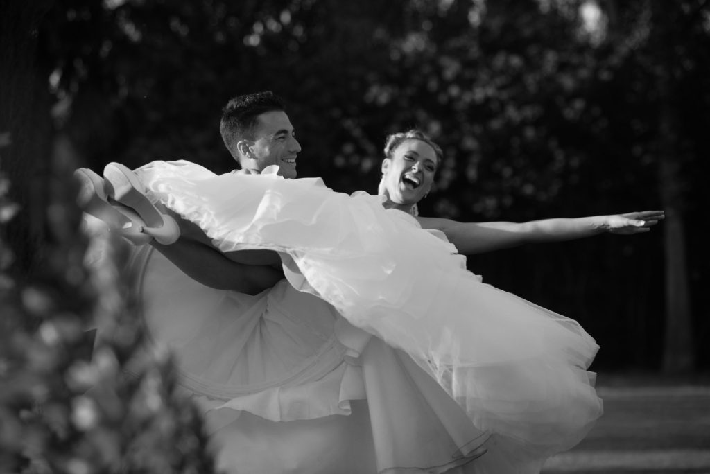 felicidad en la boda