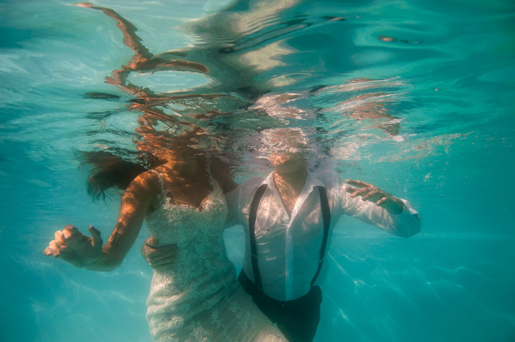 Foto de boda bajo el agua 1