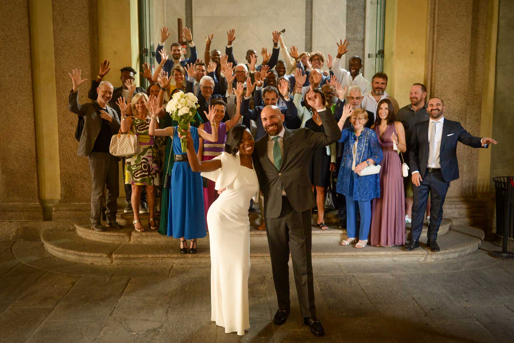 Foto de boda novios, Milán Italia