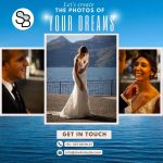 wedding photos como lake