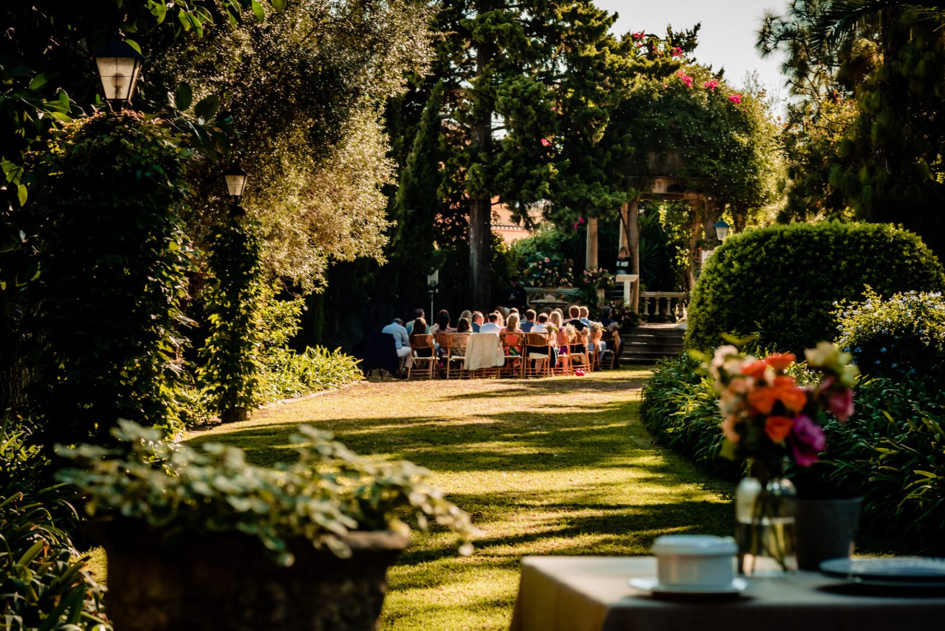 garden casa santonja wedding