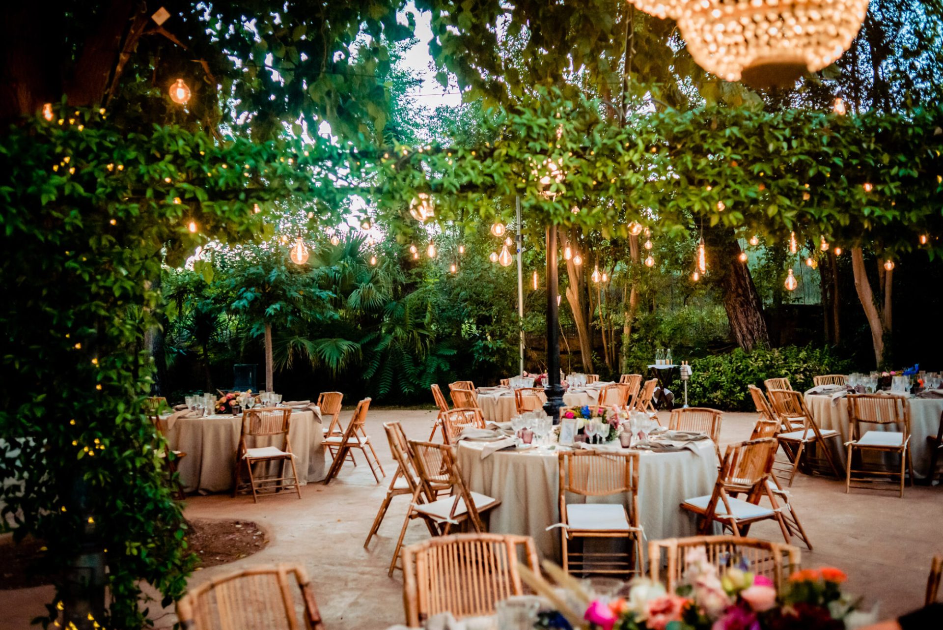dinner casa santonja wedding