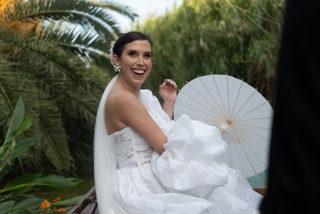Novia en Barco Albufera