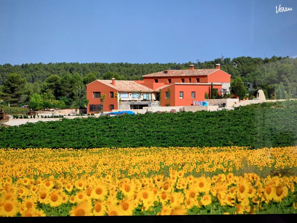 Finca Casa Egea, finca entre viñedos con jardín, piscina y espacios abiertos en Fontanars dels Alforins.
