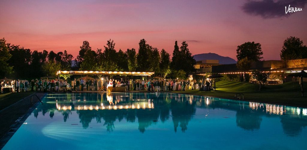 Green Business Center en El Prat, espacio con campo de golf y terraza para bodas elegantes al aire libre