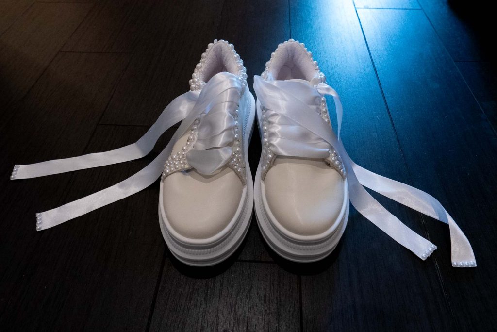 Zapatillas de boda deportivas blancas